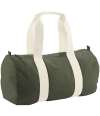 W814/WM814 Organic Barrel Bag Olive Green colour image